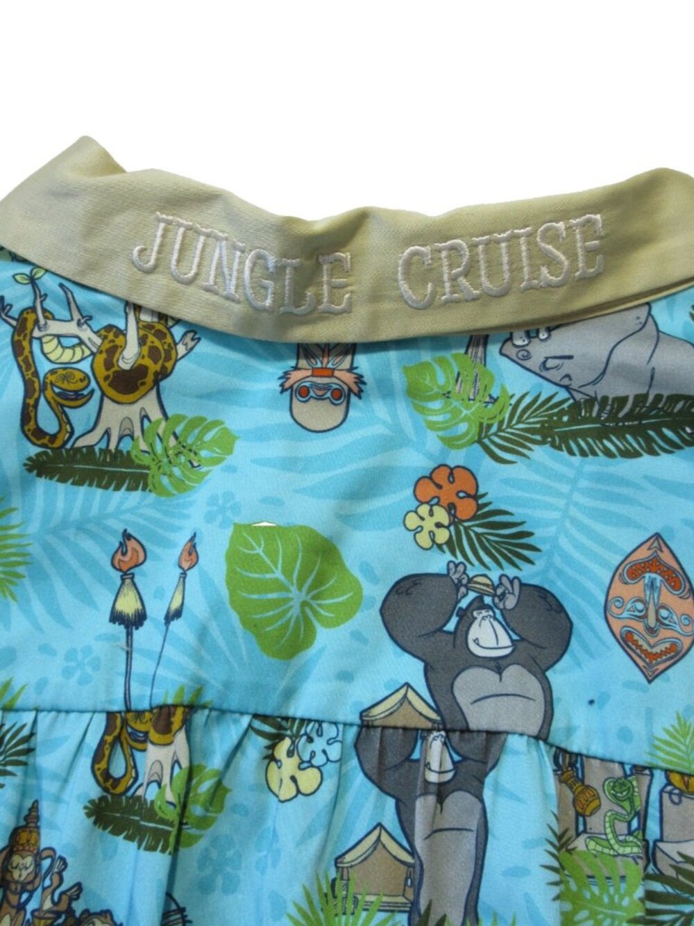 NWT Disney Parks The Dress Shop Jungle Cruise Floral Safari Shirt Dress 2X - Picture 6 of 7